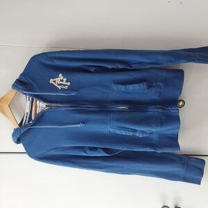 Abercrombie and Fitch Mens Vintage spellout Jacket Stitching Preppy Sz.Large